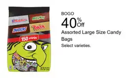 Walgreens Assorted Large Size Candy offer
