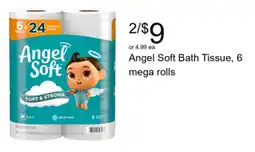Walgreens Angel Soft Bath Tissue, 6 offer