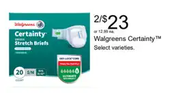 Walgreens Walgreens Certainty offer