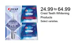 Walgreens Crest Teeth Whitening Products offer