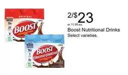 Walgreens Boost Nutritional Drinks offer