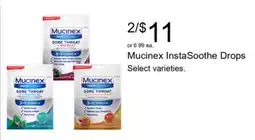 Walgreens Mucinex InstaSoothe Drops offer