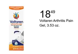 Walgreens Voltaren Arthritis Pain Gel offer