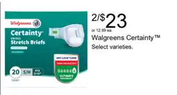 Walgreens Walgreens Certainty offer