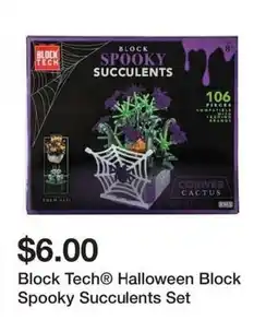 Five Below Block Tech Halloween Block Spooky Succulents Set offer