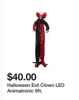 Five Below Halloween Evil Clown LED Animatronic offer