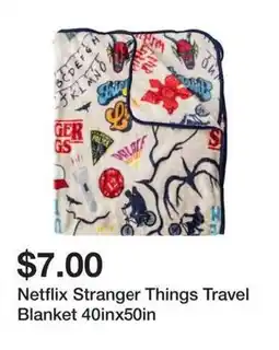 Five Below Netflix Stranger Things Travel Blanket offer
