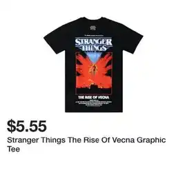 Five Below Stranger Things The Rise Of Vecna Graphic Tee offer