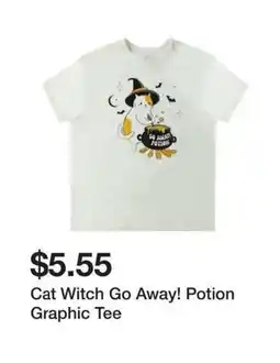 Five Below Cat Witch Go Away! Potion Graphic Tee offer