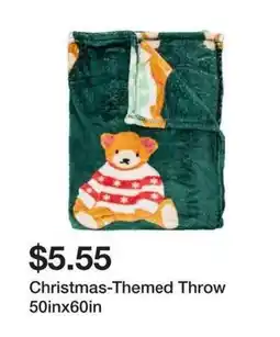 Five Below Christmas-Themed Throw offer