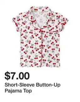 Five Below Short-Sleeve Button-Up Pajama Top offer