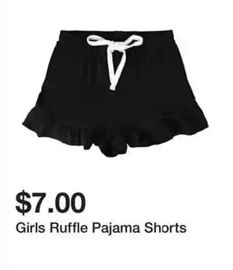 Five Below Girls Ruffle Pajama Shorts offer