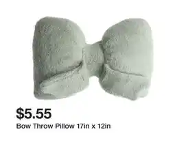 Five Below Bow Throw Pillow offer