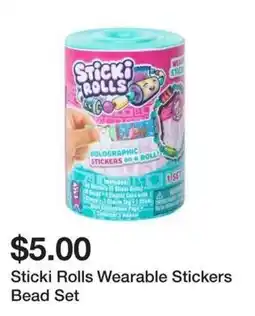 Five Below Sticki Rolls Wearable Stickers Bead Set offer