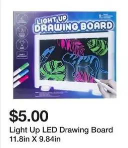 Five Below Light Up LED Drawing Board offer