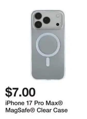 Five Below iPhone 17 Pro Max MagSafe Clear Case offer