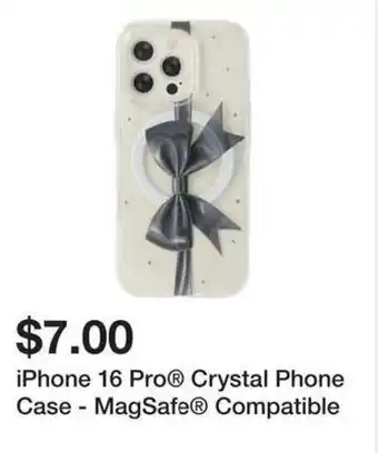 Five Below iPhone 16 Pro Crystal Phone Case MagSafe Compatible offer