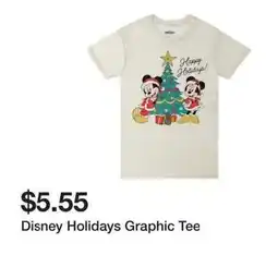 Five Below Disney Holidays Graphic Tee offer
