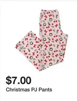 Five Below Christmas PJ Pants offer