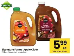 Safeway Signature Farms Apple Cider offer