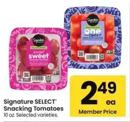 Safeway Snacking tomatoes offer
