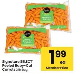 Safeway Signature SELECT Peeled Baby-Cut Carrots offer