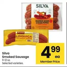 Safeway Silva Smoked Sausage offer