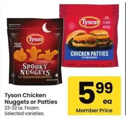 Safeway Tyson Chicken Nuggets or Patties offer