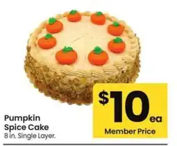 Safeway Pumpkin Spice Cake offer