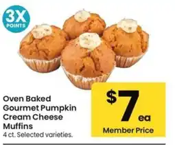 Safeway Oven Baked Gourmet Pumpkin Cream Cheese Muffins offer