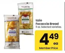 Safeway Izzio Focaccia Bread offer