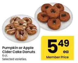 Safeway Pumpkin or Apple Cider Cake Donuts offer