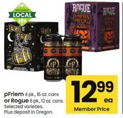 Safeway pFriem or Rogue offer