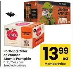 Safeway Portland Cider or Voodoo Atomic Pumpkin offer