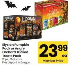 Safeway Elysian Pumpkin Pack or Angry Orchard Tricked Treats Pack offer