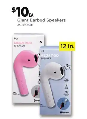 Dollar General Giant Earbud Speakers offer