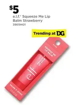 Dollar General e. l. f. Squeeze Me Lip Balm Strawberry offer