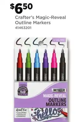 Dollar General Crafter's Magic-Reveal Outline Markers offer