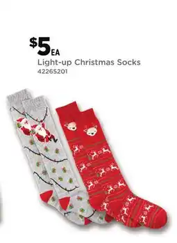 Dollar General Light-up Christmas Socks offer