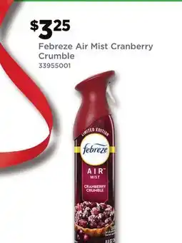 Dollar General Febreze Air Mist Cranberry Crumble offer
