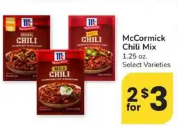 Safeway McCormick Chili Mix offer