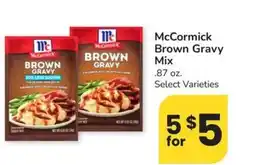 Safeway McCormick Brown Gravy offer