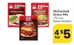 Safeway McCormick Gravy Mix offer