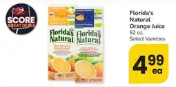 Safeway Florida's Natural Orange Juice offer