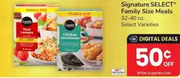 Safeway Signature SELECT Family Size Meals offer