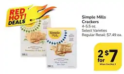 Safeway Simple Mills Crackers offer