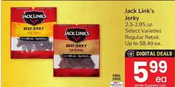 Safeway Jack Link's Jerky offer