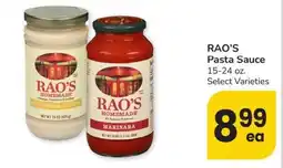 Safeway Rao's pasta sauce offer