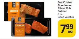 Safeway Sea Cuisine Bourbon or Citrus Rub Salmon offer