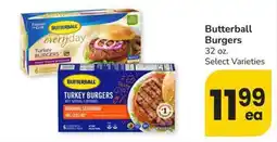 Safeway Butterball Burgers offer